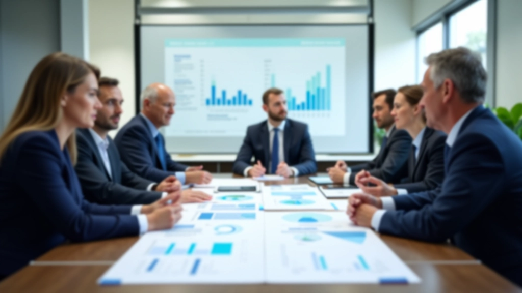 Týmová schůzka věnovaná energetické strategii a analýze dat